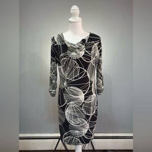 CLEARANCE! B/W Banana Republic Factory Patterned Dress Size S EUC